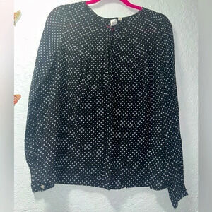 Women's Gap Long Sleeve Blouse w/ Star Design
